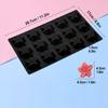 Food-Grade Silicone Flower Shaped Mold Reusable Non-Stick Cake Chocolate Mold Heat-Resistant BPA-Free DIY Cake Baking Tools