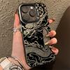 Cool dragon totem Phone case iPhone 15 Pro Max 11 12 13 16 14 Plus Silicone Shockproof Case Lens protector shell