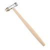 Dual Head Small Hammer Brass and Plastic Mallet Installation Hand Tool with Wooden Handle for Home