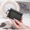 Canvas Mini Coin Purse Simple Zipper Kid Storage Pouch Money Pocket Solid Color Coin Key Bag Women Men Cute Wallet Mini Purse
