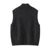 Lekasha Cashmere Sleeveless Half-High Neck Vest for Spring/Autumn - Women's Versatile Slimming Style