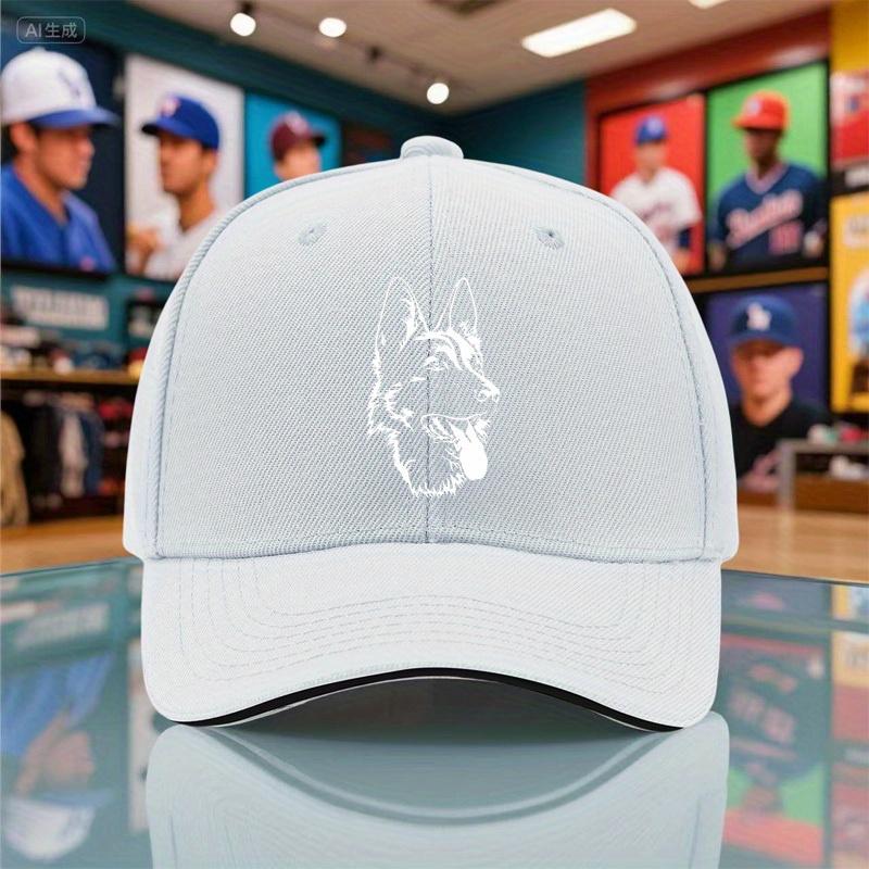 1pc of The New 2025 Summer And Autumn Unisex Lightweight Baseball Cap Featuring a German Shepherd Print