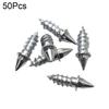 50Pcs Car SUV ATV Anti Slip Screw Snow Spikes Stud Wheel Tyre Snow Tire Spikes Trim Auto Motorcycle Shoe Spikes Sole Snow Nails