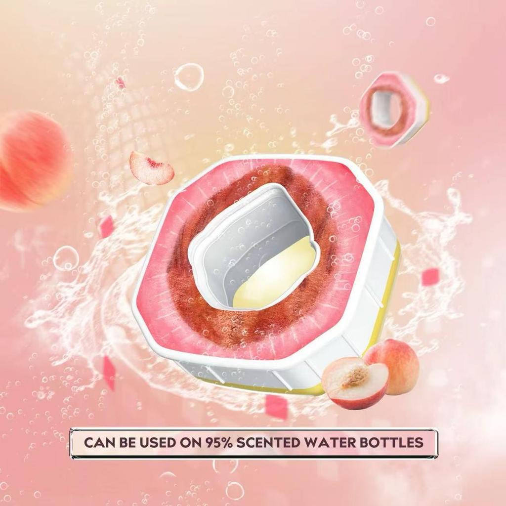Square Scented Water Cup with Zero Sugar & Calories – Extract Scent Ring for Fun, Flavorful Drinking.