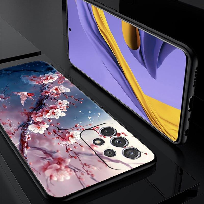 Cherry Blossoms Phone Case For Samsung Galaxy A17 A07 A55 A35 A25 A15 A05s A33 5G A31 A23 A21s A13 A11 A41 A73 A53 A51 A71 Cover