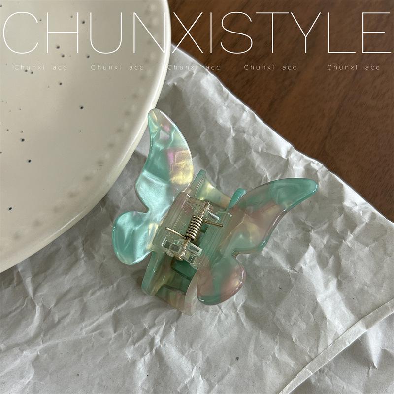 Elegant French Acetate Butterfly Hair Clip - Romantic Headdress for Women, Spring/Summer Accessories