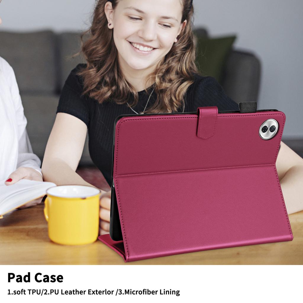 For Honor Pad 10 12.1 2025 Leather Wallet Stand Tablet Cases Funda For Huawei Honor Pad X9 Pro X9A X8A X9 X8Pro Stand Book Cover