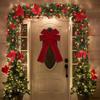 Kreative Samt-Weihnachtsschleife Rot Große Weihnachtsbaum-Schleife Anhänger Partyzubehör Mehrzweck-Weihnachtsbaumschmuck