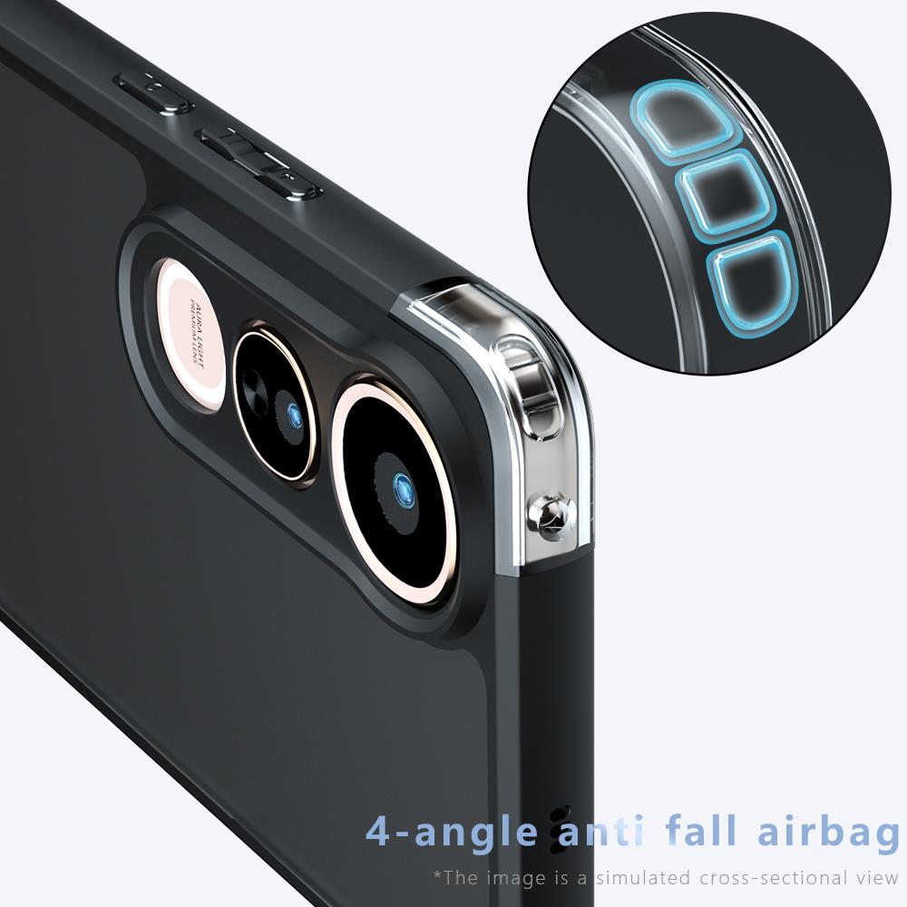 

For vivo V50 Lite 5G Case TPU+PC Shockproof Clear Phone Cover As Shown A