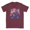 Anime Sukuna TShirts for Unisex  Leisure 100 Cotton Tees Round Collar Short Sleeve T Shirts Plus Size Clothing