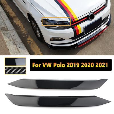 Eyelid For Volkswagen VW Polo    Headlight Eyebrow Cover Head Lamp Molding Trim Eye Lid Sticker Car