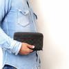 Coach Double Zip Wallet 20 Classic Monogram Long Zipper Closure Coated Canvas And Leather Card Holder Men Wallet Black 67626-N3A