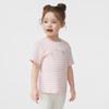 PawinPaw Girls' Cartoon Bear Striped Short Sleeve T-Shirt