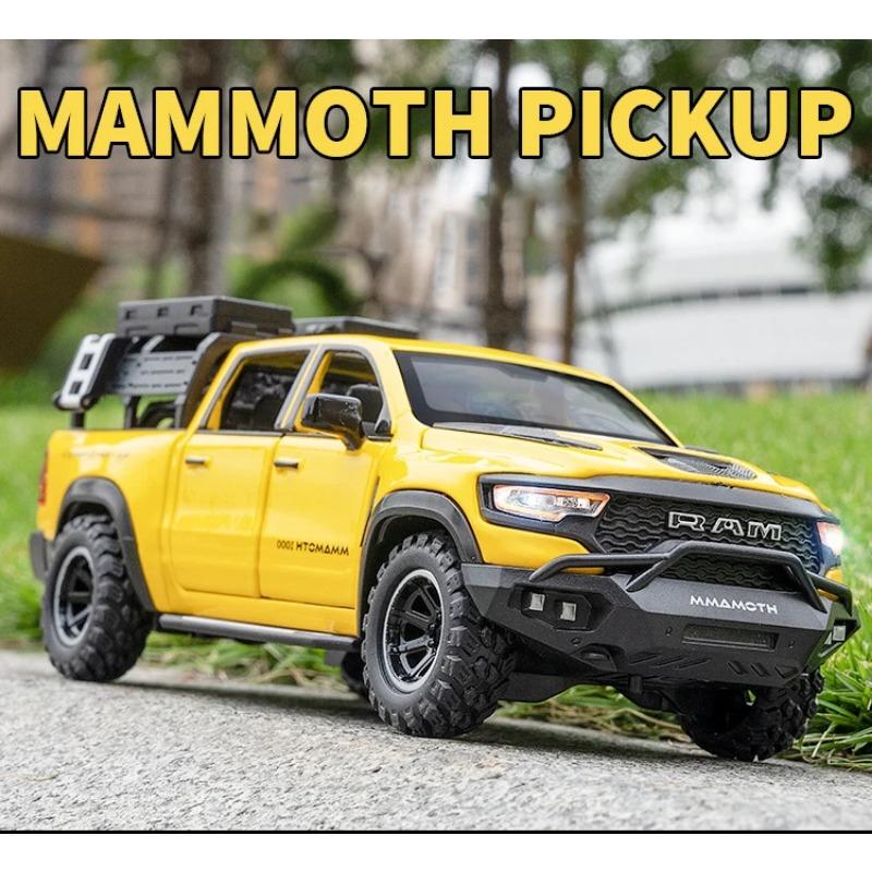 1/32 DODGE Mammoth 1000 TRX Legierungs-Pickup-Automodell Diecast Metall Geländewagenmodell Sound- und Lichtsimulation Kinderspielzeug Geschenk