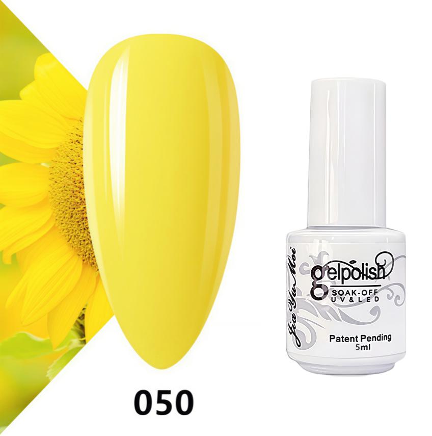 GELPOLISH Nail Art Set: Base, Top Coat, Transparent & White Gel Polishes