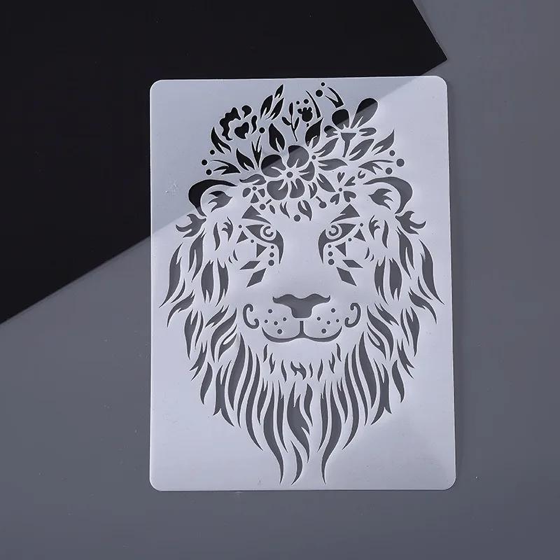 New Creative DIY Animal Theme Stencils Painting Template Lace Ruler Personalized Scratch Drawing Stencils for Painting and Decor