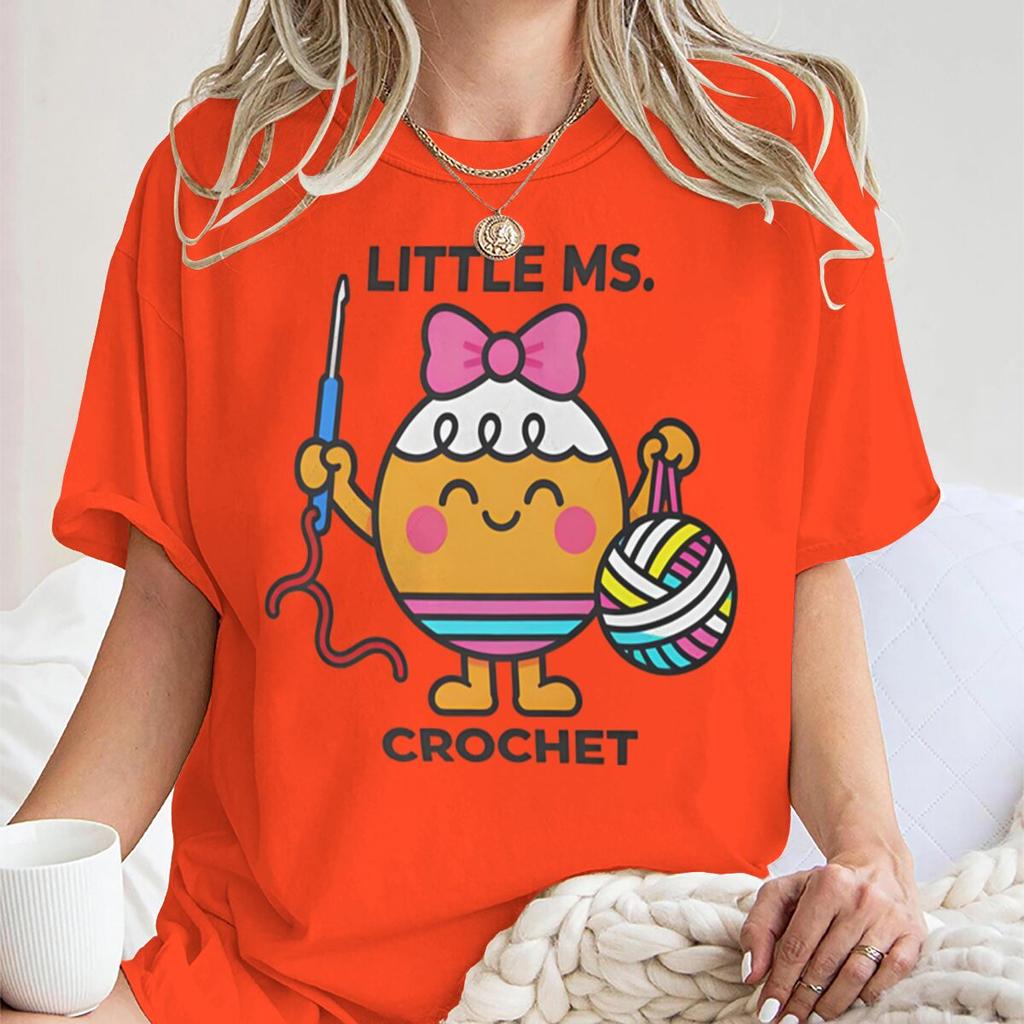Crochet Lovers Graphic T Shirts Unisex Unisex Fun Short Sleeve Streetwear