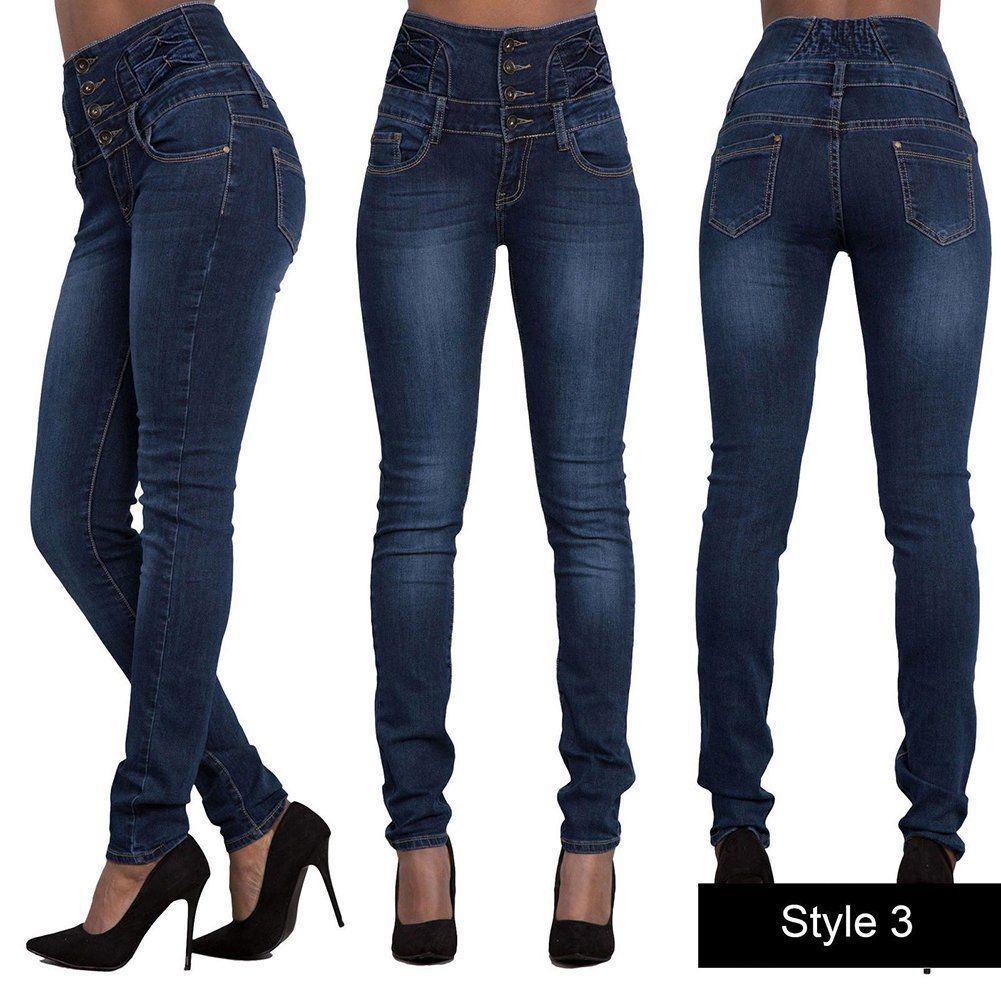 Premium Quality Women High Waist Skinny Pencil Denim Jeans For Stylish Comfort