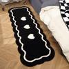 Soft Plush Heart Rug Bedroom Bedside Living Room Kids Window Seat Mat