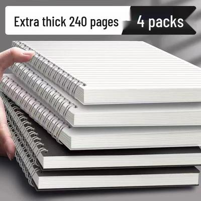 Thick A5/B5 Grid Notebook for Junior & Senior High: Large, Durable, Simple Design