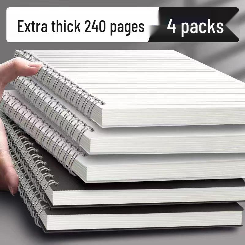 Thick A5/B5 Grid Notebook for Junior & Senior High: Large, Durable, Simple Design
