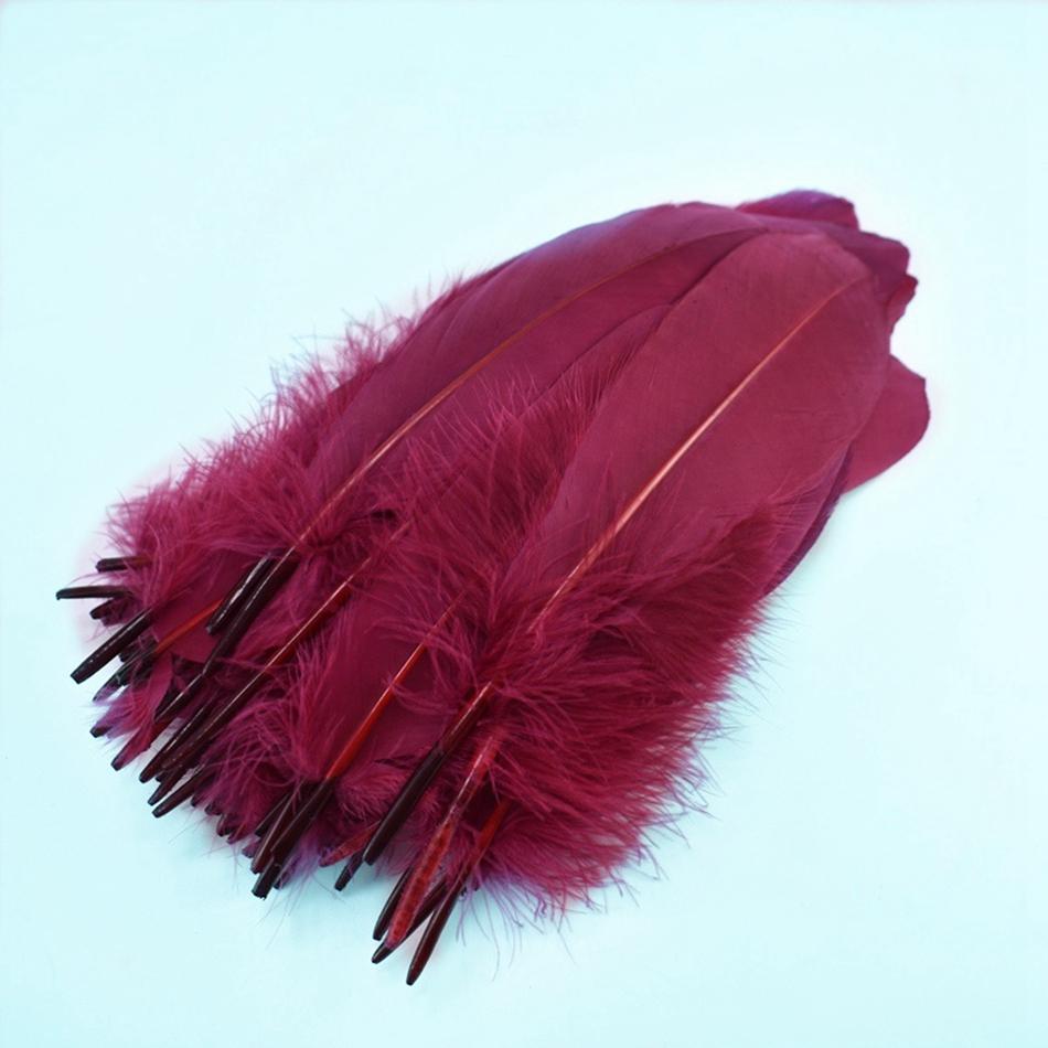 50Pcs Natural Goose Feathers Plume Craft DIY Royal Blue Feather Wedding Party Plumas Jewelry Making Decor Accessories 13-18CM