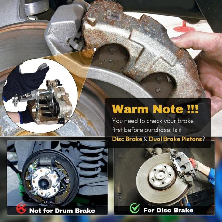 Versatile Brake Calipers Tool Metal Brake Piston Compression Tool High Performances Brake Pad Spread for Automotive Repair