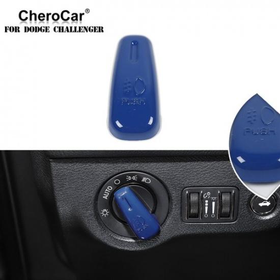 Headlight Switch Control Cover Trim Decor for Dodge Charger/Challenger 15+ Blue