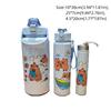 3Pcs New Plastic Capybara Water Cup Cartoon Portable Straw Mug with Lanyard Water Bottle Gifts