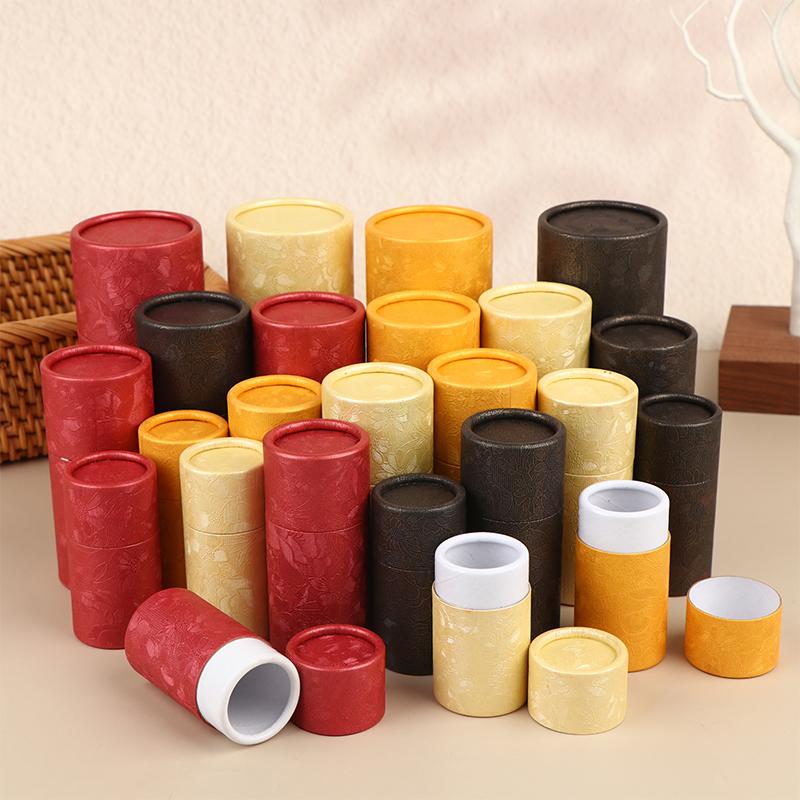 Paper Jar Tube Packaging 1Pcs Essential Oil Bottle Cosmetic Tubes Small Eco Friendly Containers for Perfume Storage Travel