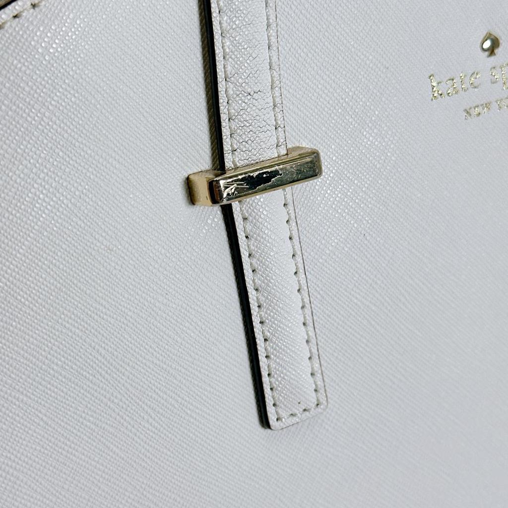 Kate Spade Shoulder Bag Handbag PVC White Women PXRU4471 Used