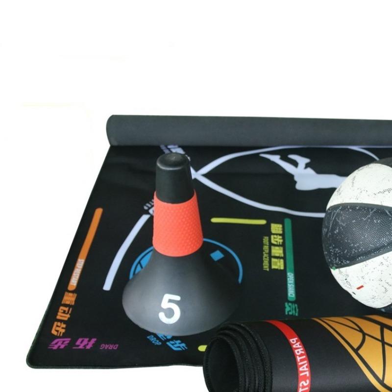 Children Basketball Training Mat Rubber Anti-slip Noise Absorbing Indoor Footwork Training Rug Kids Aid Sports Accessory