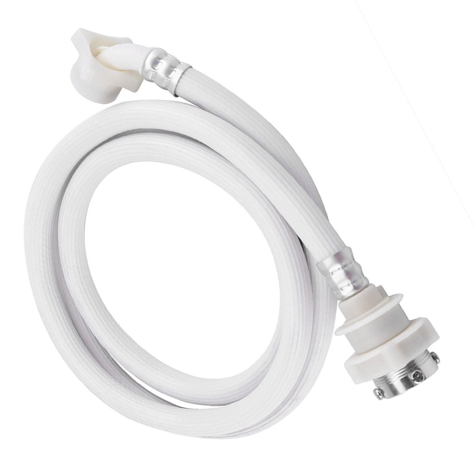 Washing Machine Water Inlet Hose Washer Pipe Tube Connector White Color   Length 2m