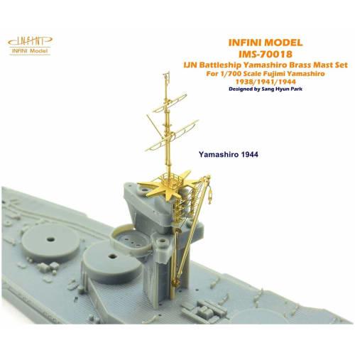 Infinimodel 1/700 IMS Series Japanese Navy Battleship Yamashiro (1938/1941/1944) Plastic Model Kit Parts (Fujifilm) IMS7018