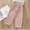 New Style of Children's Clothing for Girls Pure Cotton Casual Pants for Babies Children's Clothing for Middle and Large Age Carrot Pants