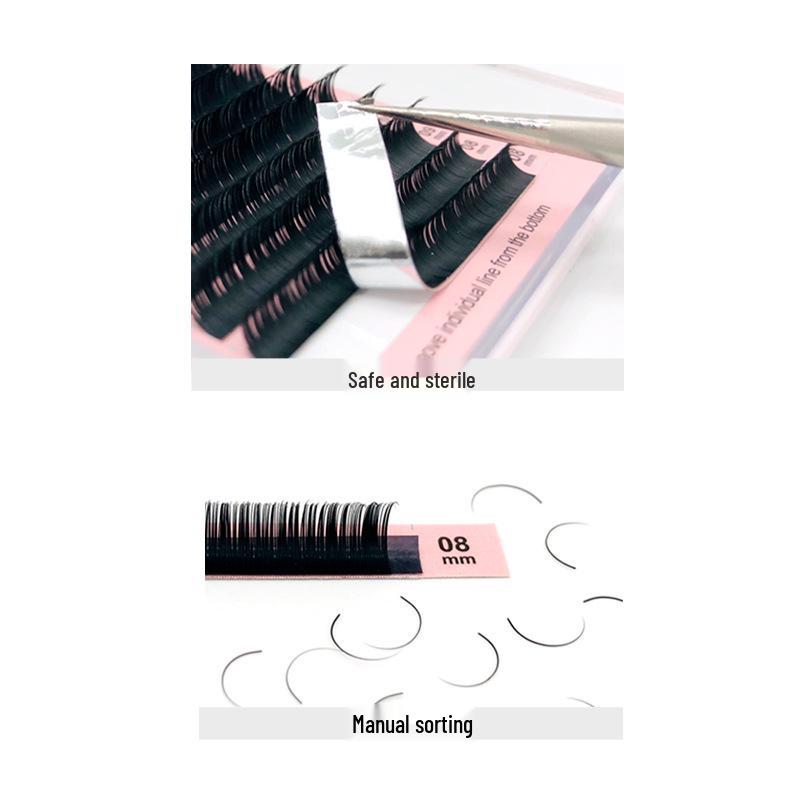 NATUHANA Multi-Style Eyelash Extensions: 0.03-0.25mm Single Root False Lashes