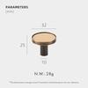 Dooroom Brass Furniture Handles Real Leather Nordic Simple Pulls Cupboard Wardrobe Dresser Shoe Box Drawer Wine Bar Cabinet Knob