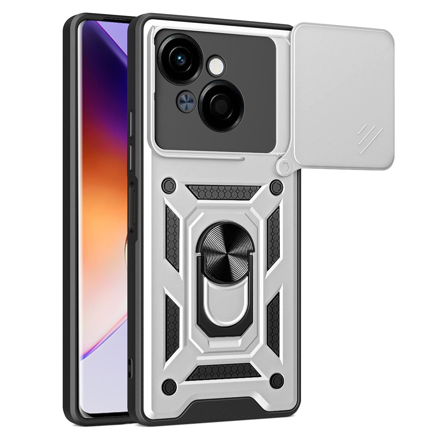 

Для TECNO Spark Go 2025/Spark Go 1/Pop 9 4G Чохол з кришкою-слайдером для камери PC+TPU Підставка Чохол для телефону G