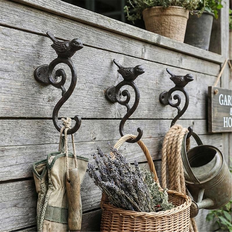 Elegant Cast Iron Bird Hook For Stylish Home And Office Decoration Accessories