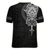 Men's T Shirt Casual Short Sleeve Tee O Neck Pullover Viking Harajuku Print Funny T-Shirt Male Oversized Clothing Streetwear