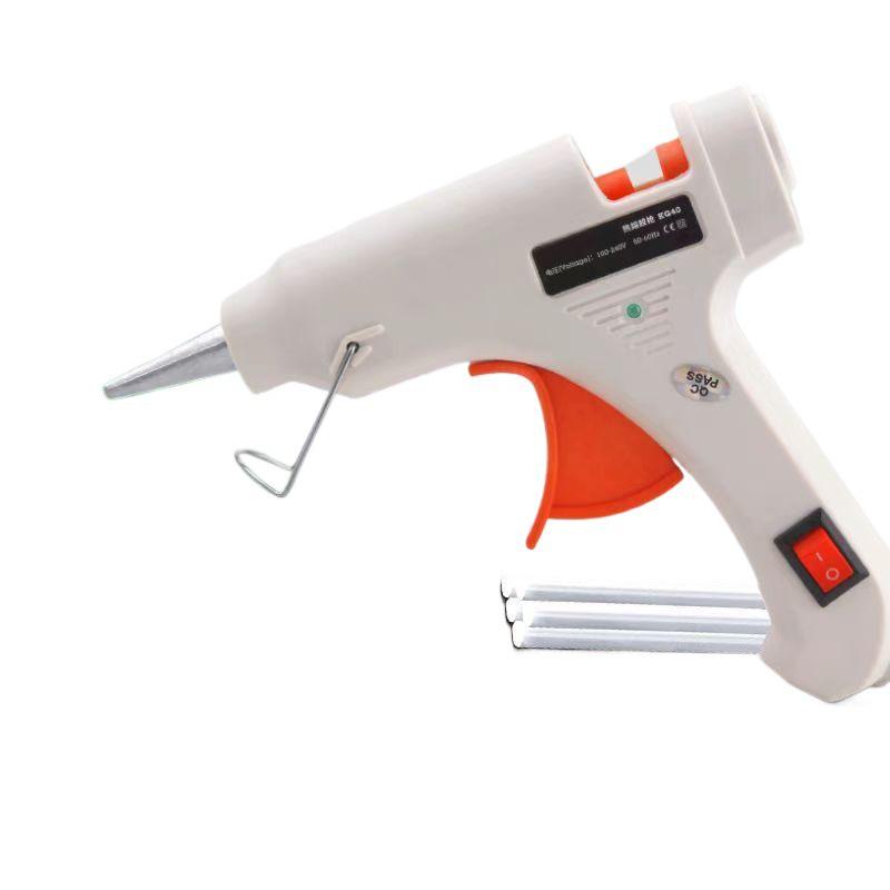 Safe DIY Hot Melt Glue Gun with Anti-Scald Design & Strong Glue Sticks for Household Handmade Projects