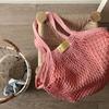 Xiaohongshu Trendy Cotton Knit Hollow-out Tote Bag for Women – Unique Design Net Handbag