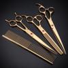 26x16x3.8cm 8'' Pro Pet Grooming Scissors Dog Cat Puppy Hair Cutting Thinning Comb Shear Kit