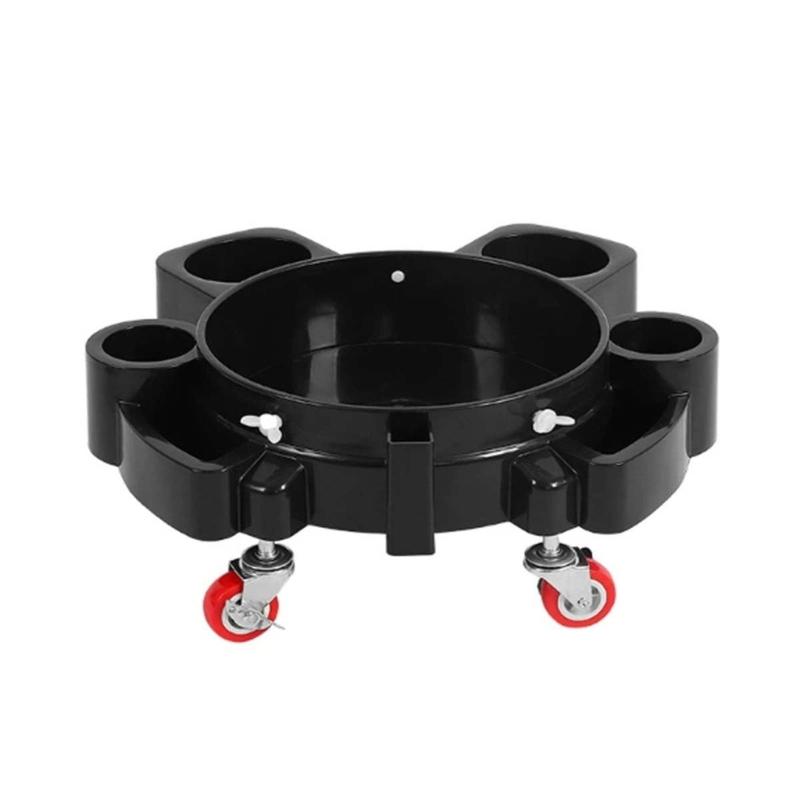 5 Gallon Professional Detailing Bucket Dollies Wash Bucket Dollies Detailing Wash Bucket 360 Degree Rotating Wheel Caste