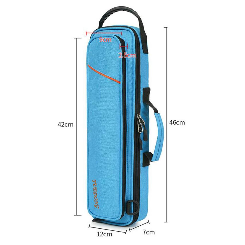 Flute Bag Portable Oxford Cloth Lightweight Wear Resistant Instrument Bag