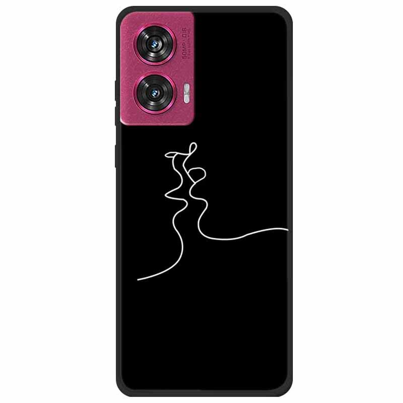 

Чехол для Motorola Edge 50 Fusion 5G Мягкий ТПУ Чехол для мобильного телефона С принтом Abstract Kiss