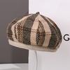 Autumn and Winter Fashion Plush Beret Children Show Their Faces Small Painter Hat Versatile Big Head Circumference Newsboy Hat