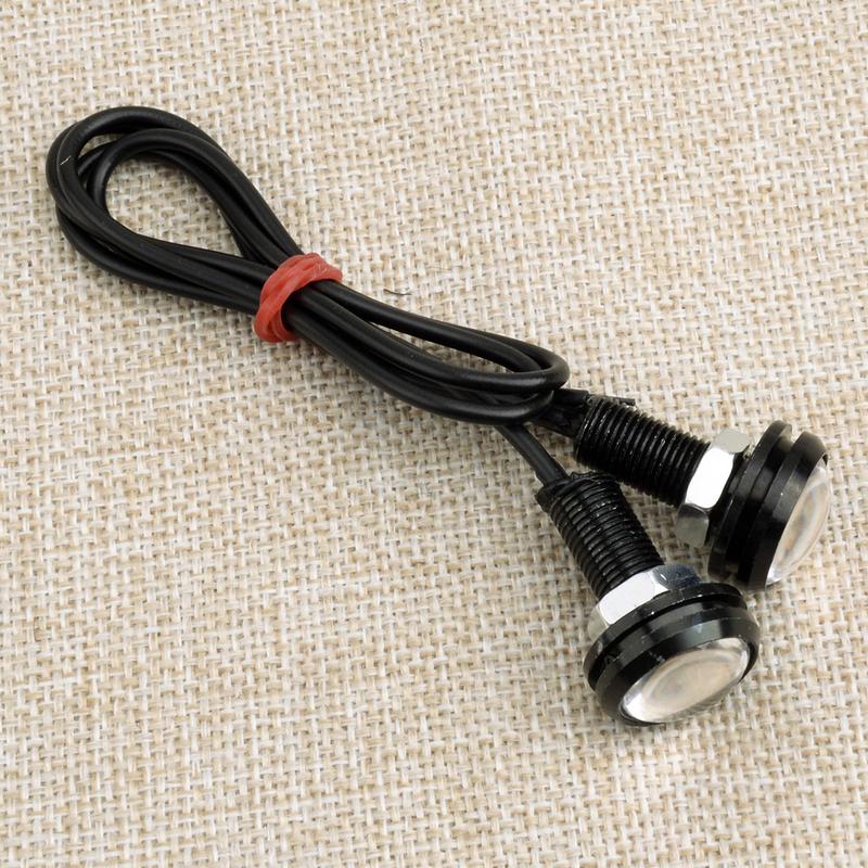 12LED Eagle Eye Daytime Running Light DRL Rock Lamp Round for Car Front Grille Tail Backup 4Pcs