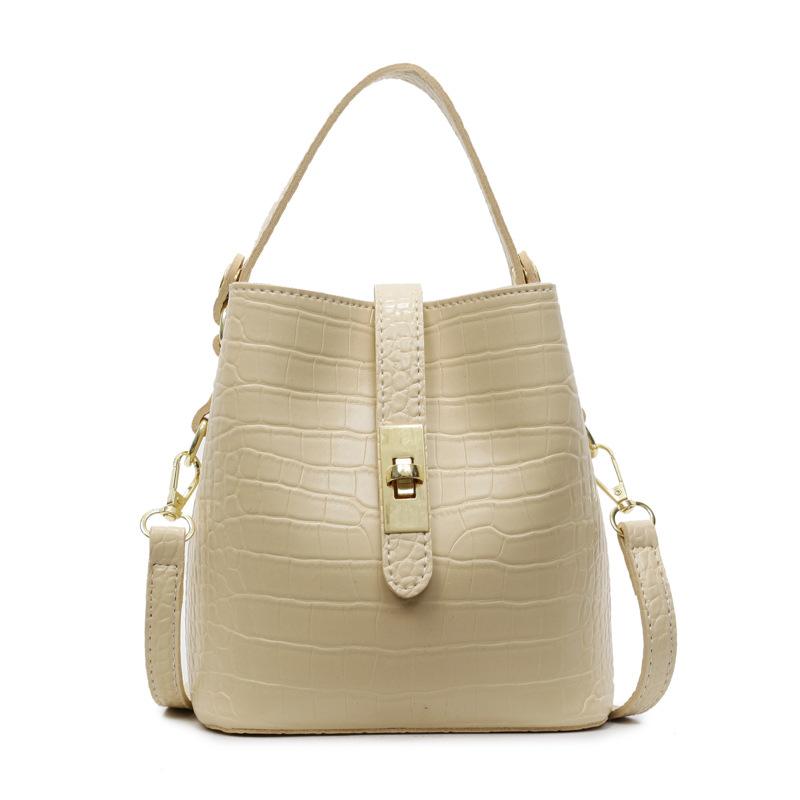 

Сумка-ведро с каменным узором, новая модная повседневная простая на плечо, через плечо, портативная сумка-ведро для женщин жёлтый