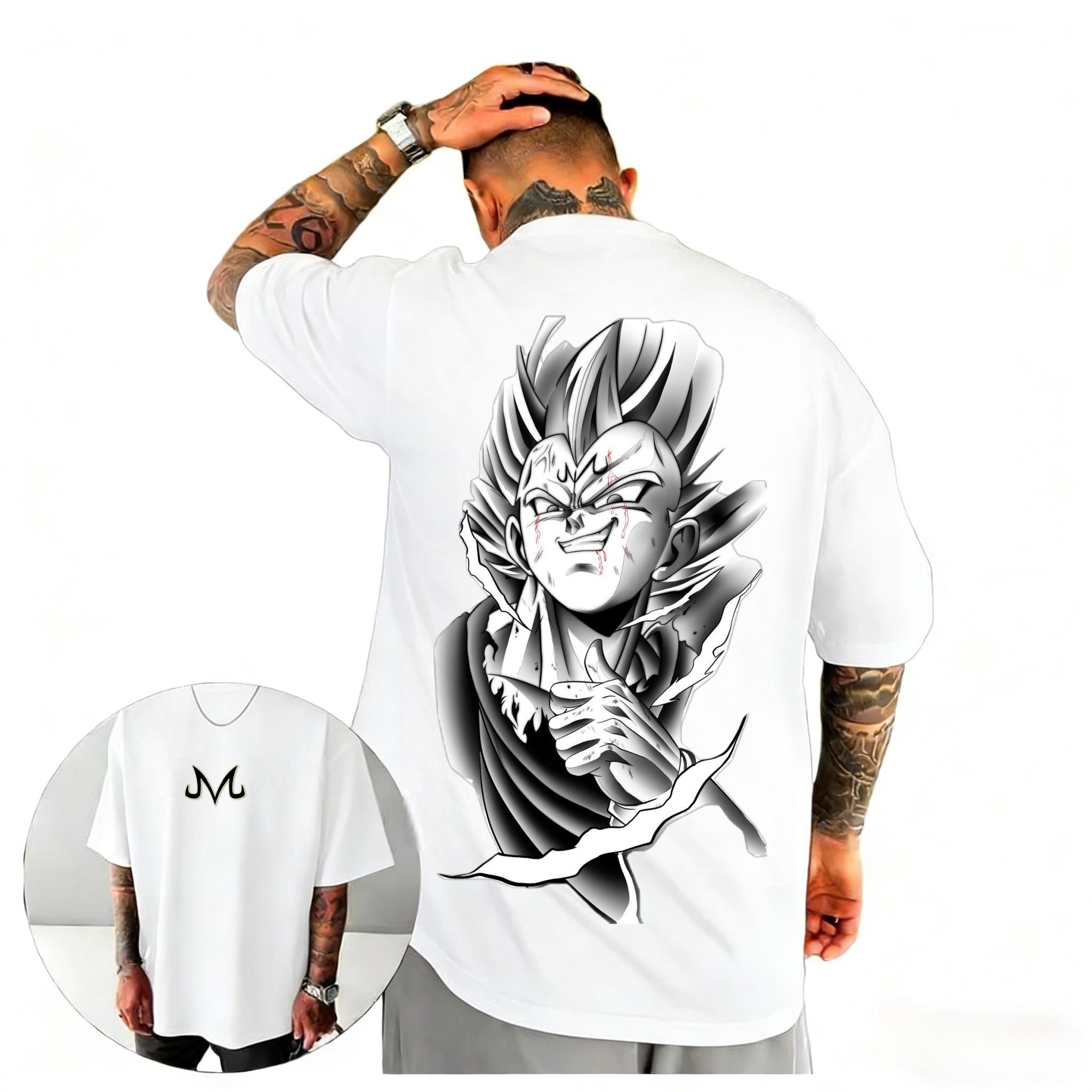 GUOYAN TOP 2026 Dragon Ball Z Gohan T-shirt Unisex Gothic Anime Grafische Print Puur Katoen Ronde Hals Casual High Street Tops 4XL